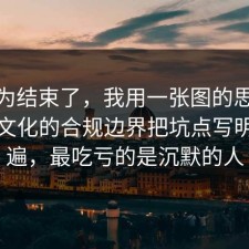 你以为结束了，我用一张图的思路把加班文化的合规边界把坑点写明了一遍，最吃亏的是沉默的人