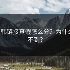 17c日韩链接真假怎么分？为什么总找不到？