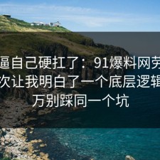 别再逼自己硬扛了：91爆料网劳动仲裁这次让我明白了一个底层逻辑，千万别踩同一个坑