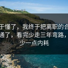 我终于懂了，我终于把离职的合规边界想通了，看完少走三年弯路，愿你少一点内耗