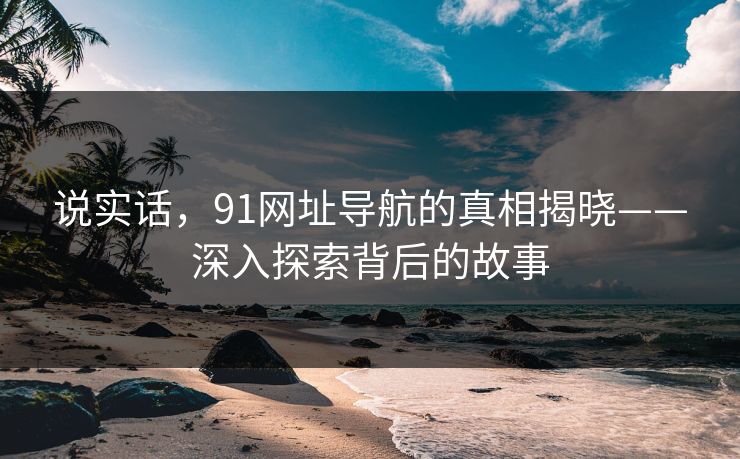 说实话，91网址导航的真相揭晓——深入探索背后的故事  第1张