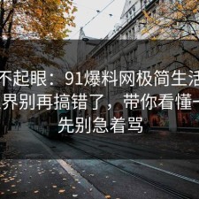 看似不起眼：91爆料网极简生活的合规边界别再搞错了，带你看懂一次，先别急着骂