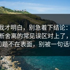 看完我才明白，别急着下结论：91爆料网断舍离的常见误区对上了，真正的问题不在表面，别被一句话骗了