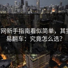17c官网新手指南看似简单，其实最容易翻车：究竟怎么选？