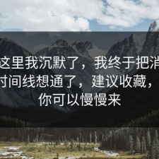 看到这里我沉默了，我终于把消费维权的时间线想通了，建议收藏，别怕，你可以慢慢来